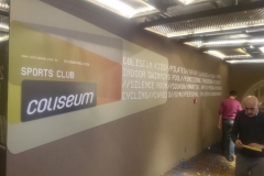 Coliseum Spor Salonu Duvar Tabela Yazı Uygulama