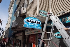 Kınalıada Kasabı Işıklı Pleksi Kutu Logo Tabela