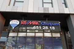 Remax Izgara Üstü Işıklı Pleksi Tabela
