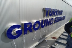 Tgs Işıklı Pleksi Paslanmaz Kutu Harf Tabela