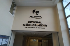 Thy Eğitim Başkanlığı Takoz Pleksi Harf Duvar tabela