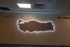 Thy Genel Müdürlük Işıklı Türkiye Haritası