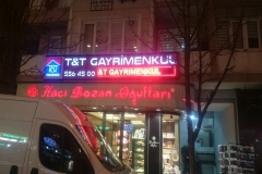 Tt Gayrimenkul Led Işıklı Kayan Yazı Tabela